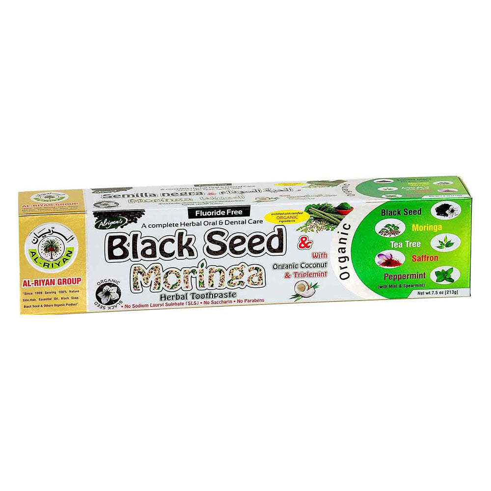 Organic Moringa & Black Seed Toothpaste - Motha Earth Health and Beauty Supply