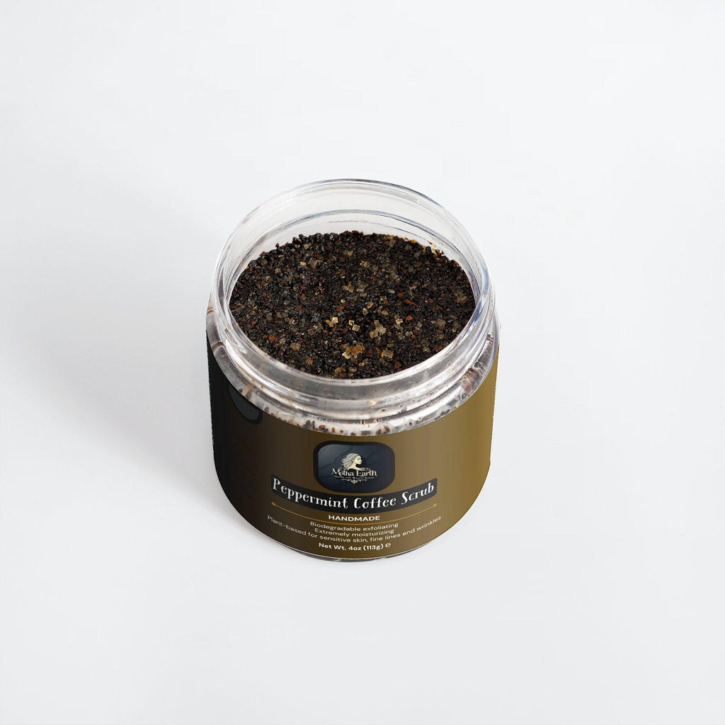 Motha Earth Peppermint Coffee Scrub - Motha Earth Health and Beauty Supply