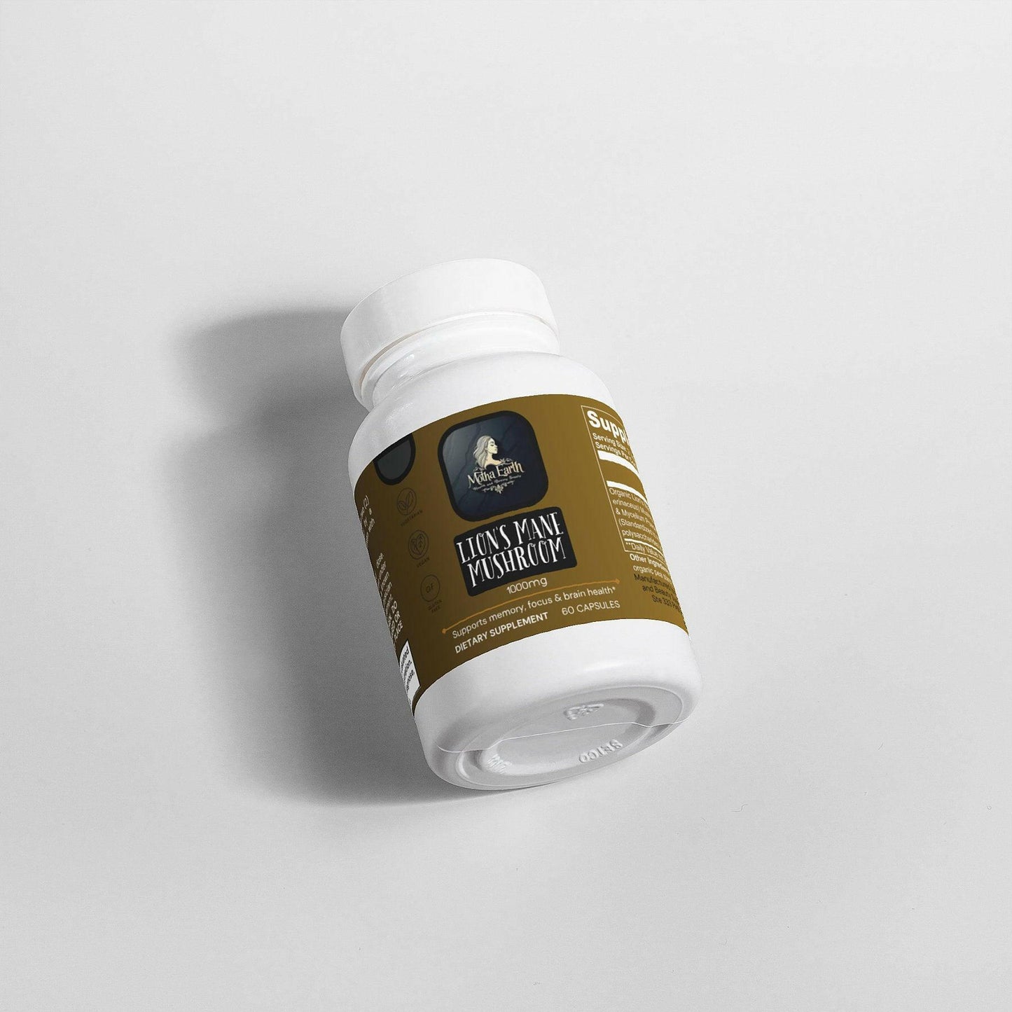 Motha Earth Lion's Mane Mushroom Capsules - Motha Earth Health and Beauty Supply