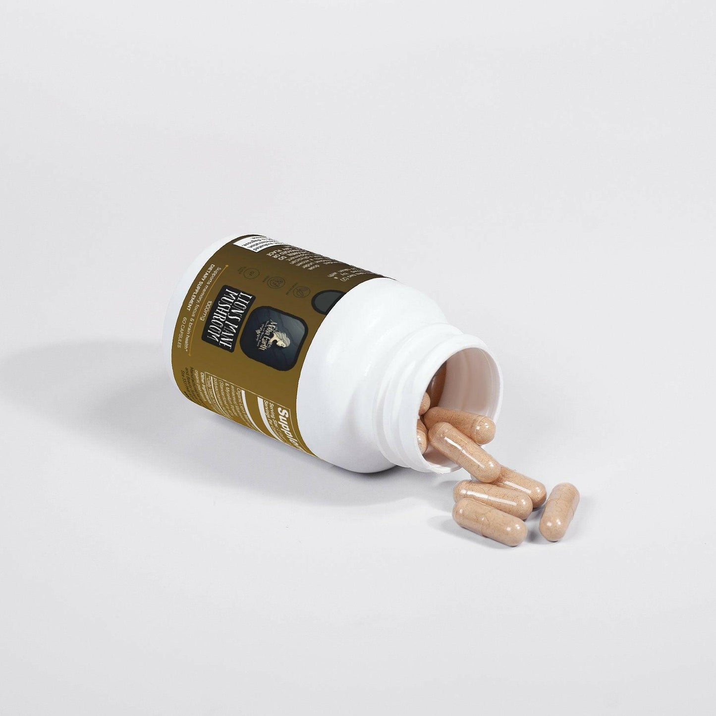 Motha Earth Lion's Mane Mushroom Capsules - Motha Earth Health and Beauty Supply