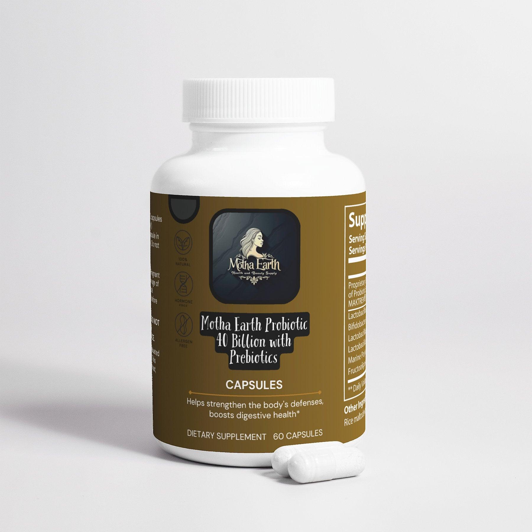 Motha Earth Probiotic 40 Billion Prebiotics - Motha Earth Health and Beauty Supply