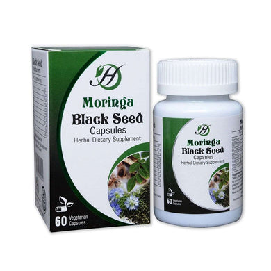 Moringa Black Seed Capsules - Motha Earth Health and Beauty Supply