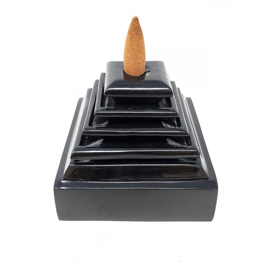 Pyramid Metal Back Flow Cone Burner - Motha Earth Health and Beauty Supply