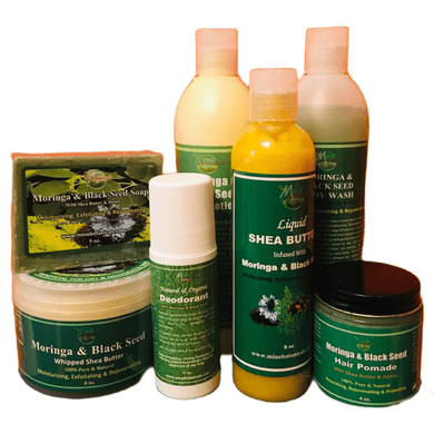 Moringa & Black Seed Health & Beauty Kit - Motha Earth Health and Beauty Supply